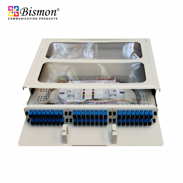 48 Core 2U Rack mount drawer fiber optic (SC-Complete set) อุปกรณ์ครบพร้อมใช้งาน